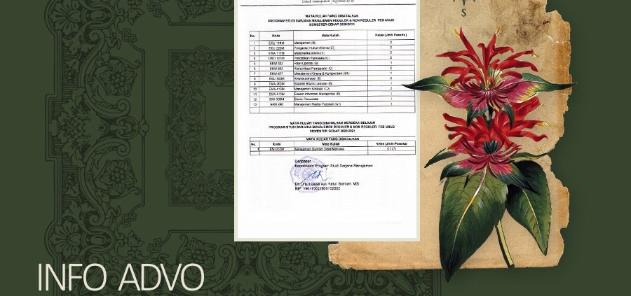 info advo pembatalan mata kuliah