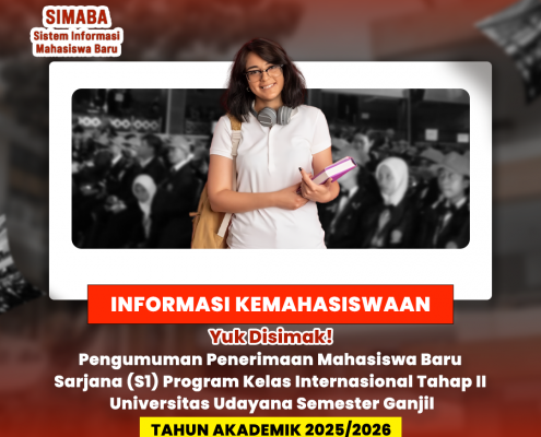 Pengumuman Penerimaan Mahasiswa Baru Sarjana Kelas Internasional Tahap II 2025/2026